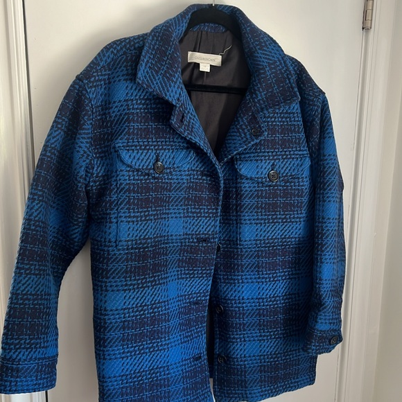 Outerknown Cloud Weave Shirt Jacket Large Blue - Picture 2 of 10